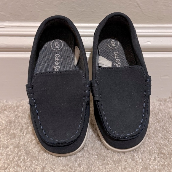 Cat & Jack Kids' navy Loafers size 6 - Picture 1 of 6